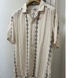 Reiss Men’s Short Sleeve Viscose Shirt